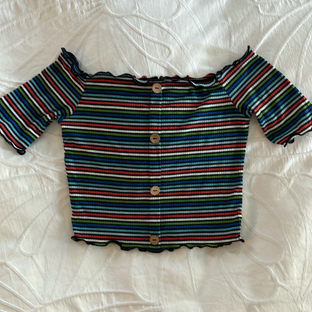 Striped Crop Top